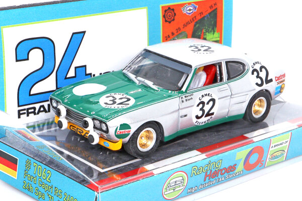 Ford Capri RS2600 24h Spa Francorchamps 1971 silver-green no32