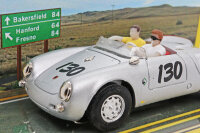 Porsche 550 Spyder silver JD + RW little bastard