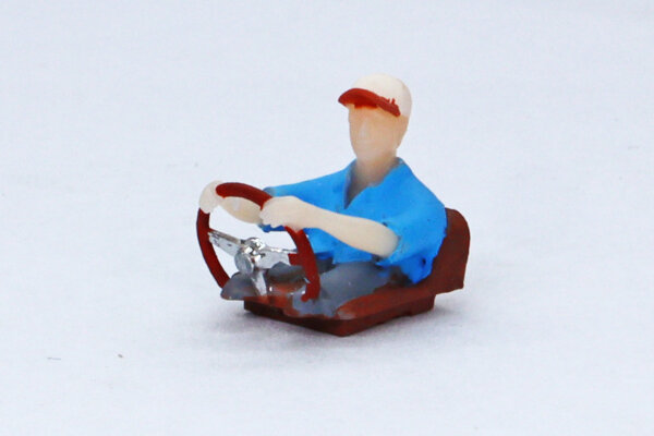 3D printed driver figure type A, hand painted