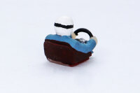 3D printed driver figure with a jet helmet type H, hand...