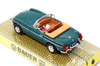 MGB Roadster british racing green with Grace K
