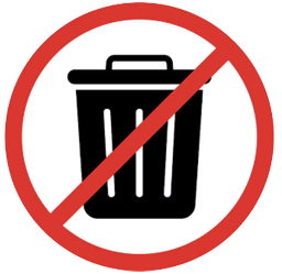 Batteries do not in waste